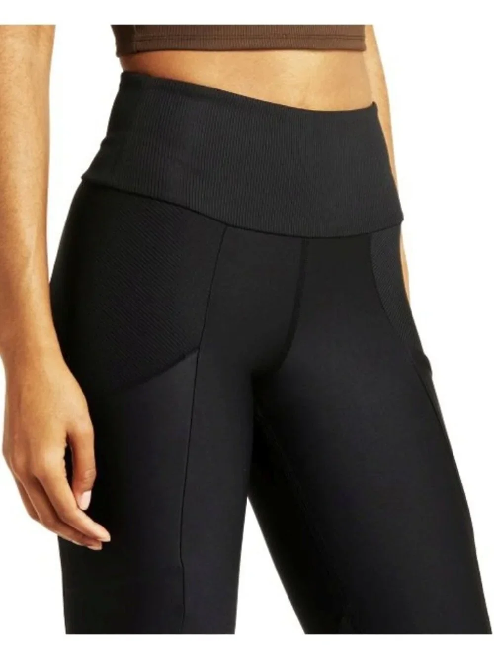 Alo Ribbed Airlift High-Waist 7/8 Enchanted Leggings Pockets Hi-Rise Skinny Pant